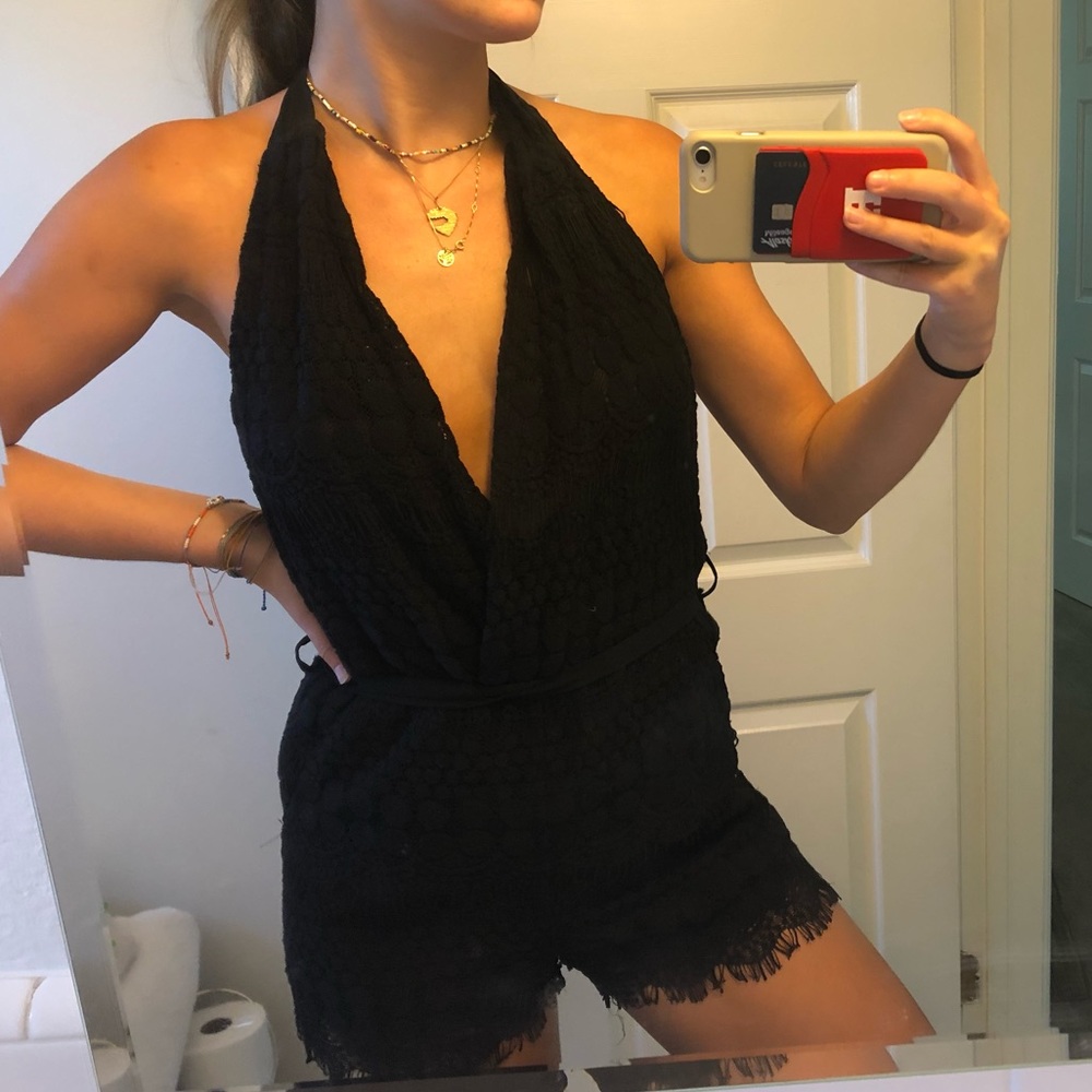 Angl Black Romper